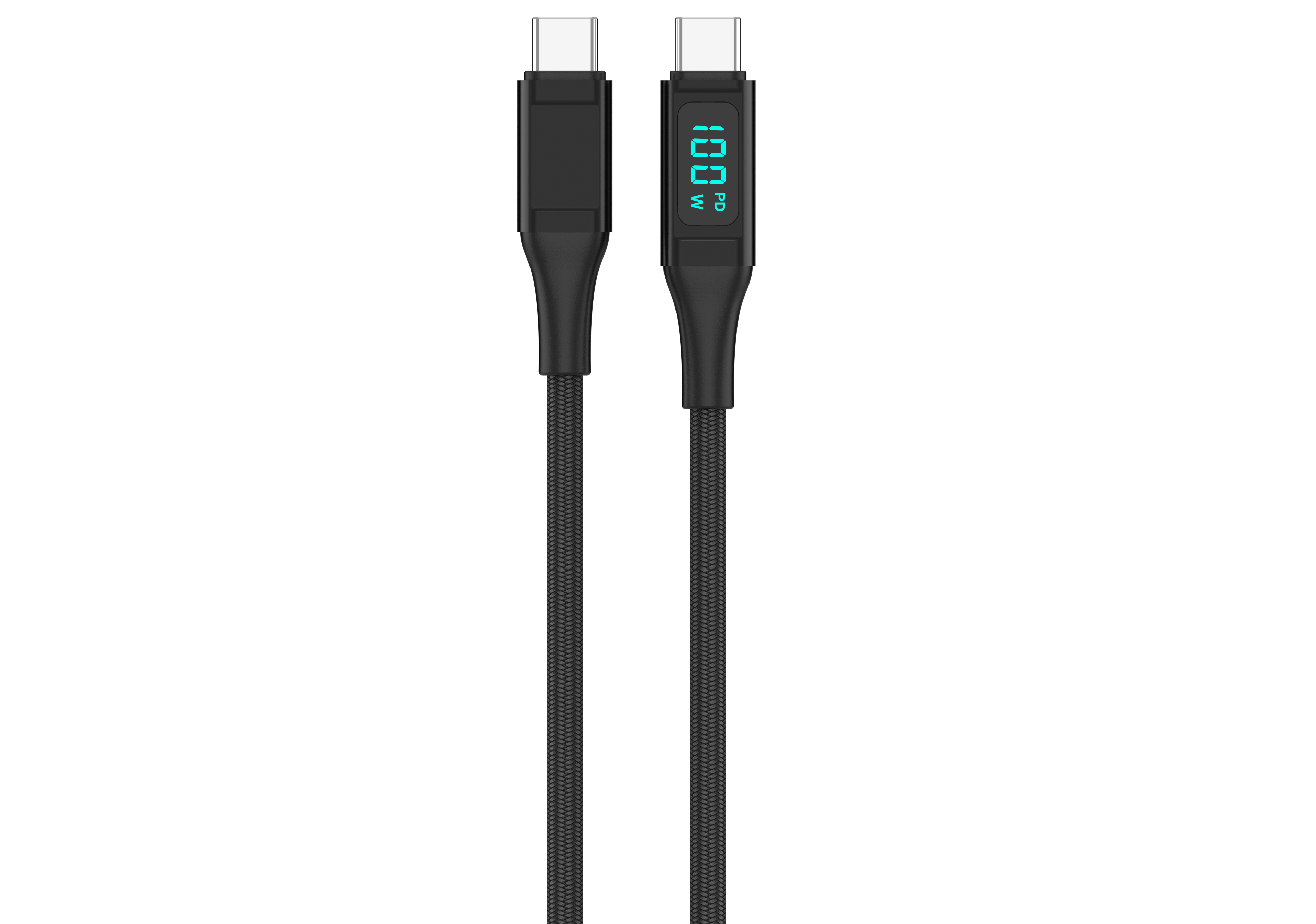 METER 100W charging cable with display