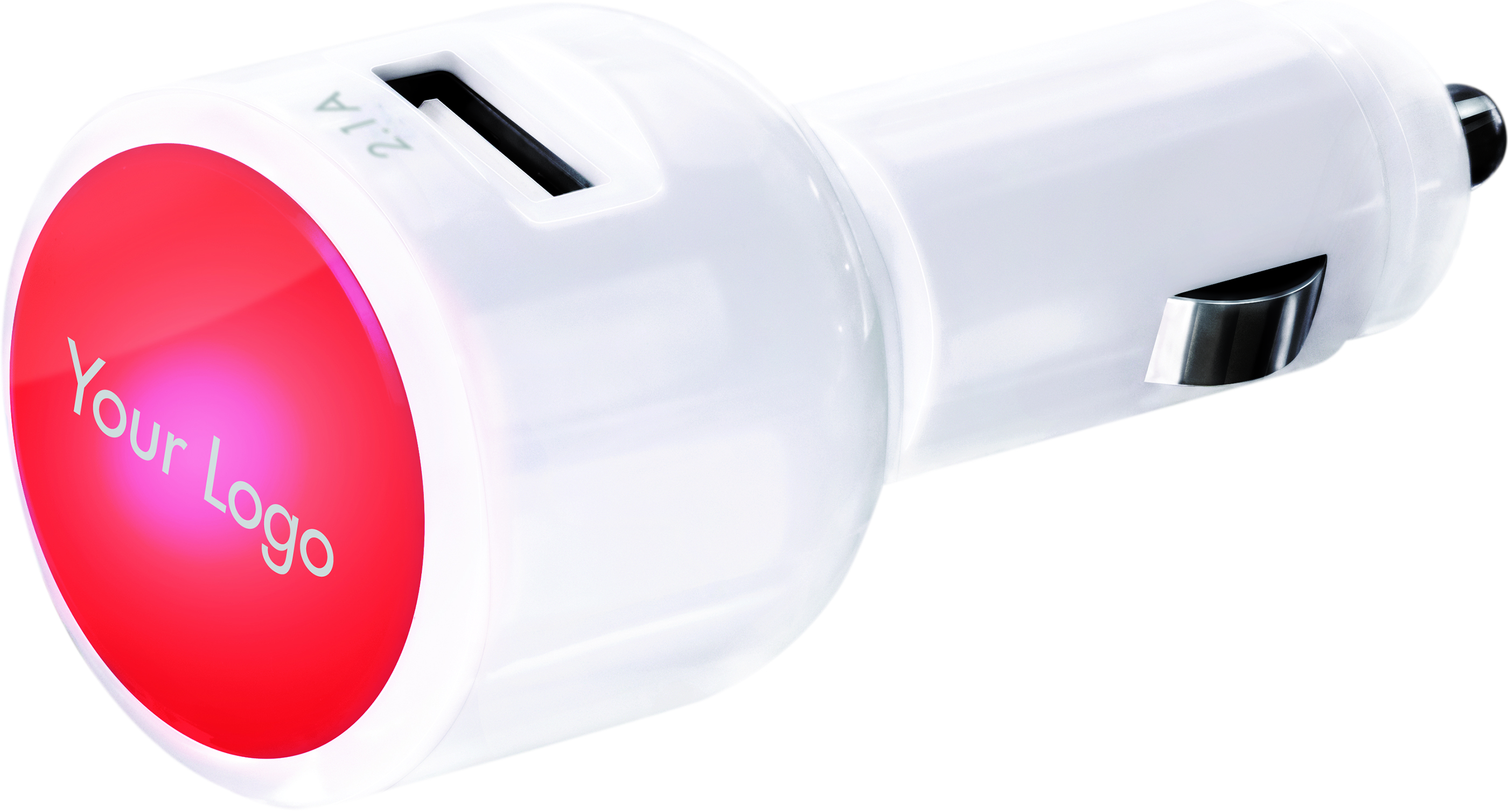 GLOW LED Car Charger with 2 USB Ports