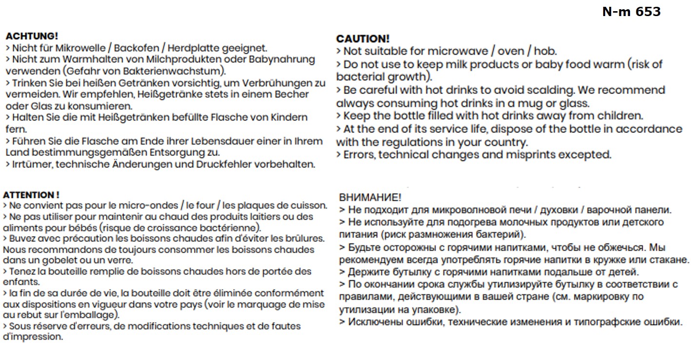 TRIO Edelstahl- Vakuumflasche 500 ml