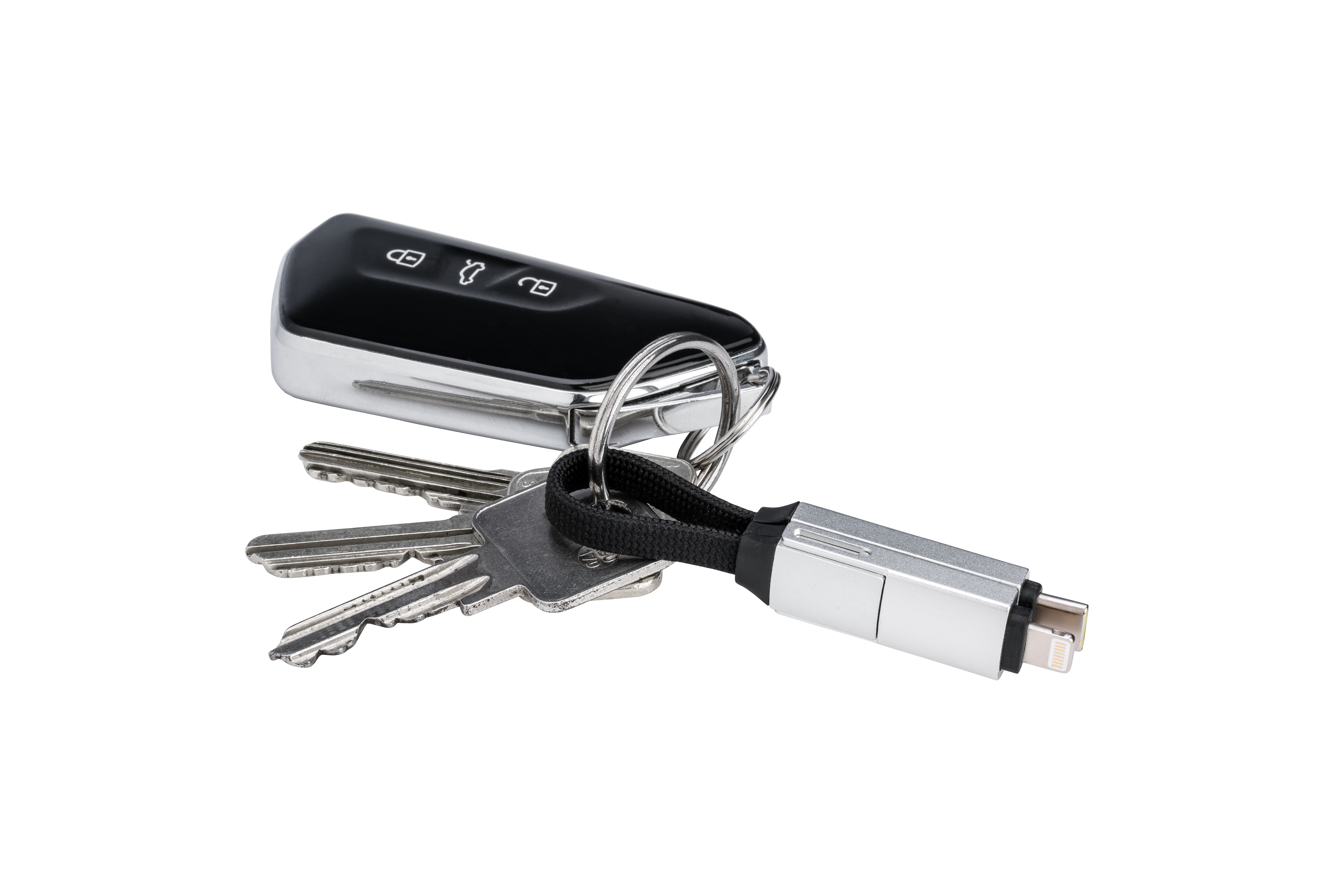 CONNECT 100W charging and data keyring cable
