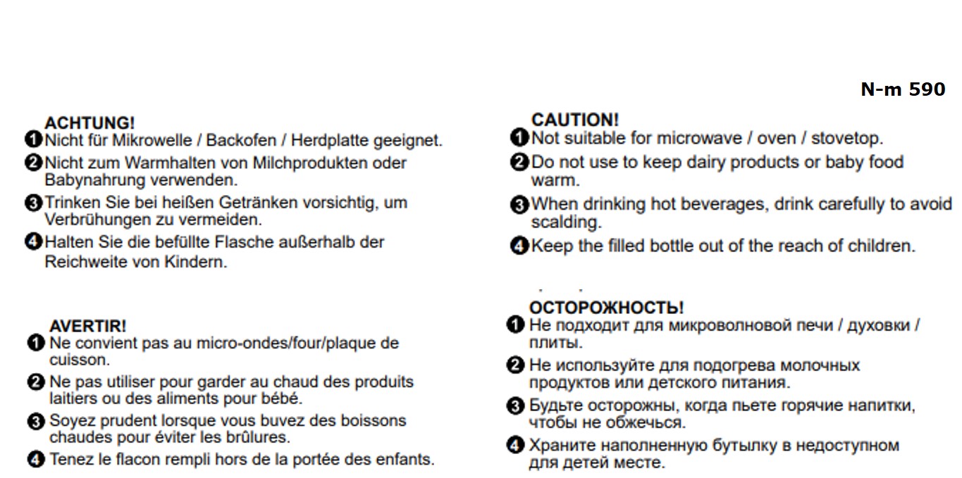 POP Edelstahl-Thermosflasche 750 ml Volumen