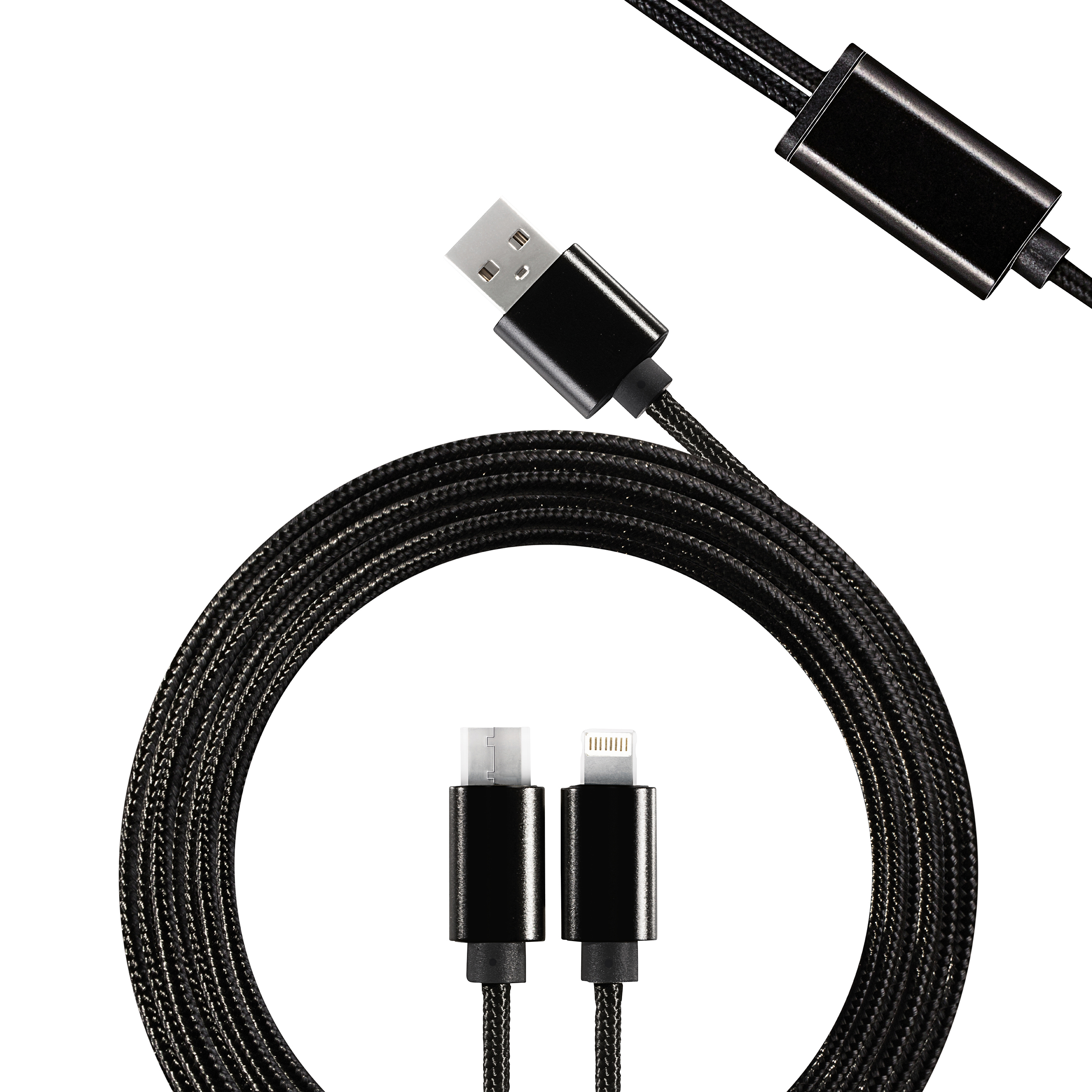 3-in-1 cable  (2-in-1 and type C)