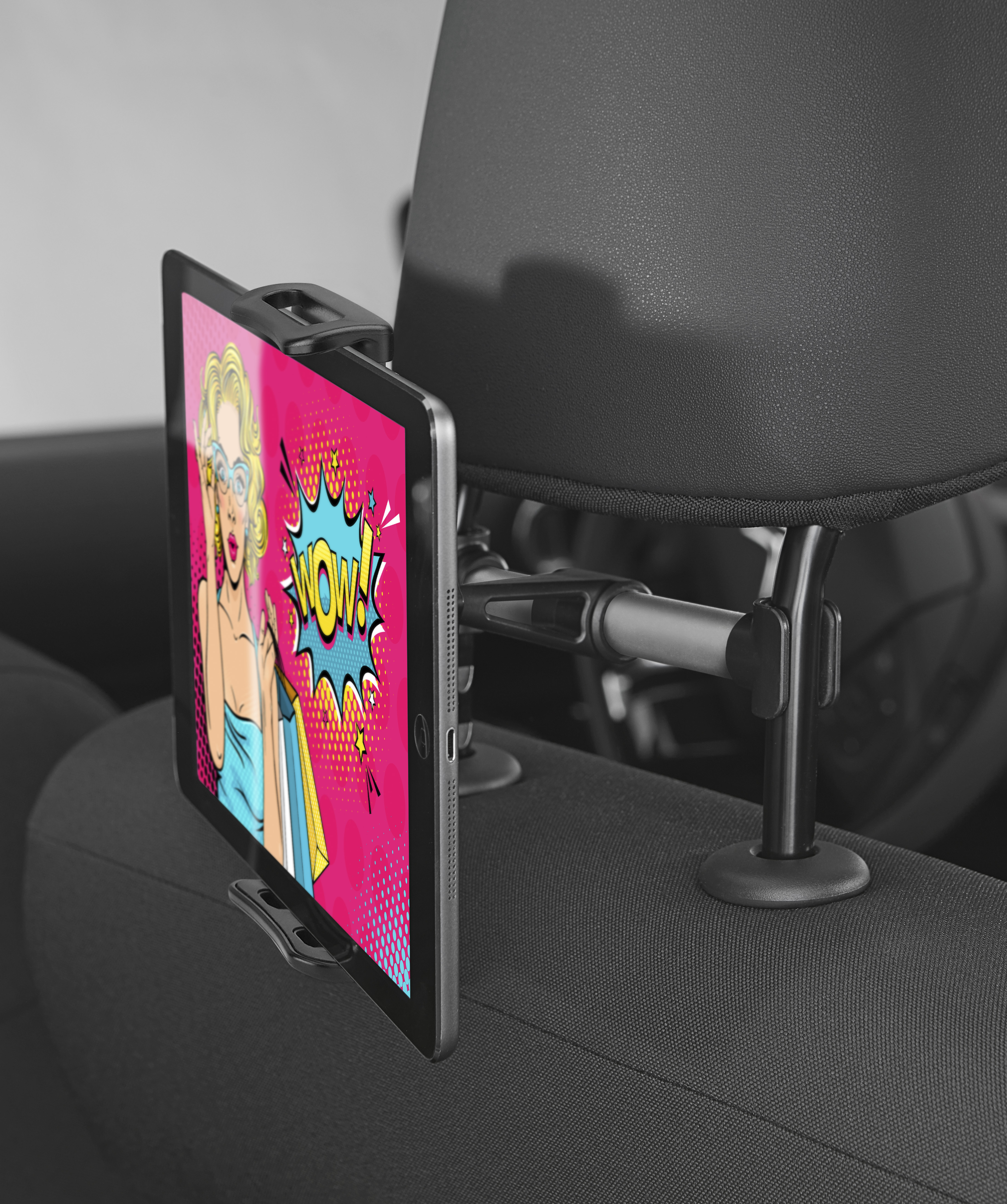 Car mount for tablets and smartphones